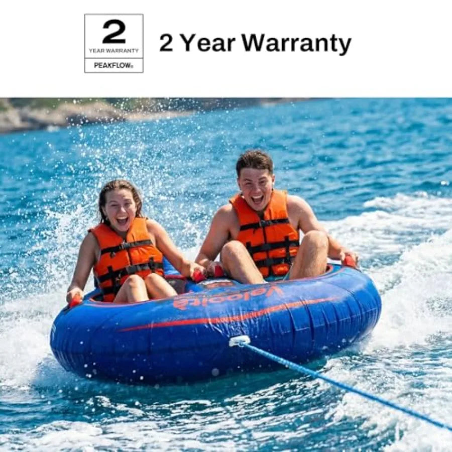 Towable Boat Tube for Two Persons Inflatable Water Tube