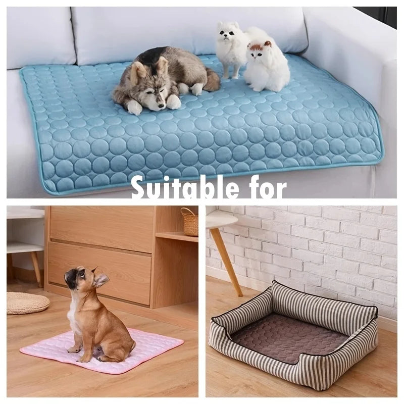 Dog Cooling Mat Self Cooling Pad For Pets Bed Cat Ice Pad