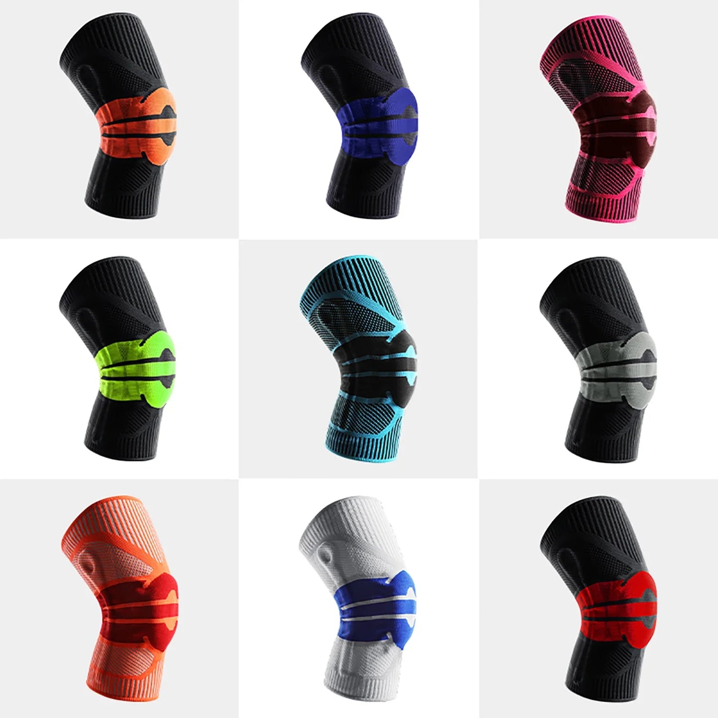 High Elastic Knee Support Brace Kneepads Adjustable Patella Basketball Volleyball Safety Guard Strap Protector Knee Pads