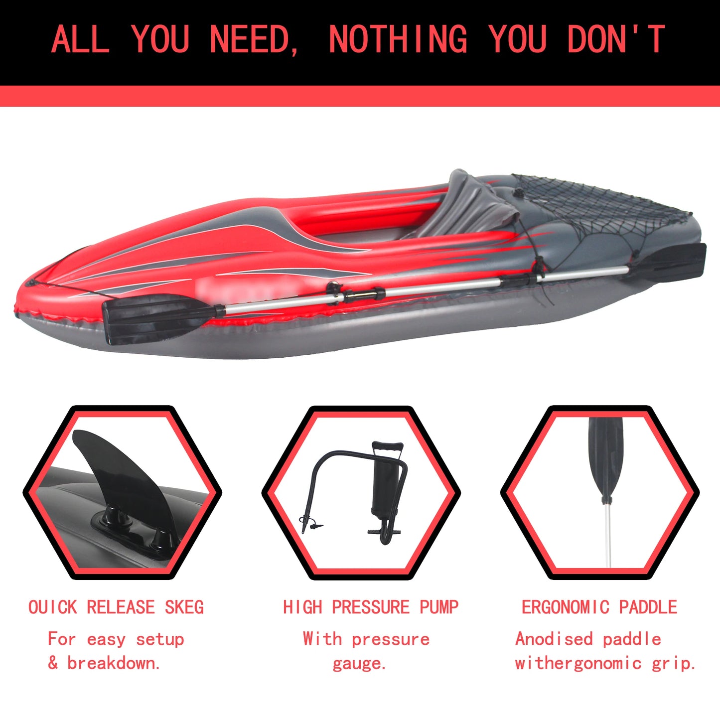 HHSJZWCY Inflatable Kayak For Fishing And Recreation