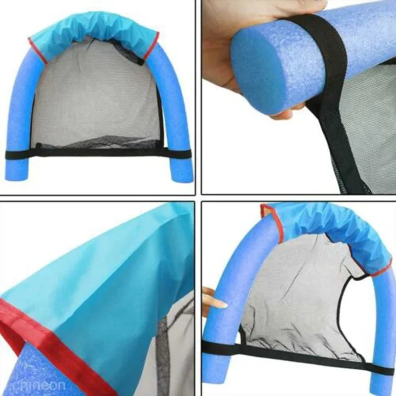 2024 Swimming Pool Mat Inflatable Floating Ring Hammock Water Pool Mattress Float Lounger Toys Swimming Pool Chair Swim Ring Bed