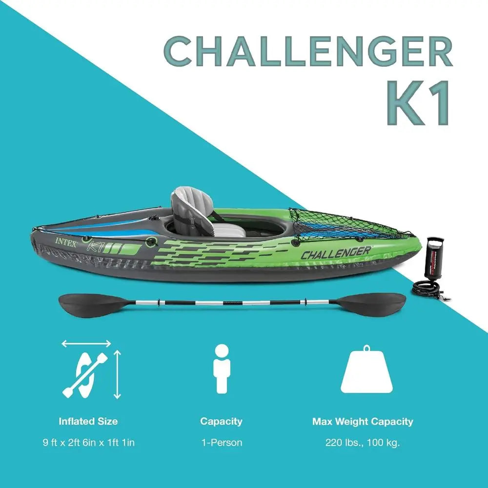 Inflatable Kayak Deluxe Series With Paddles And Pump
