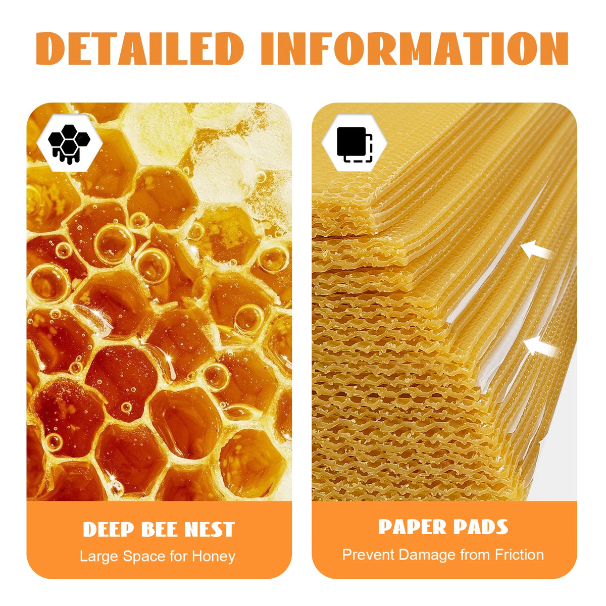 Natural Beeswax Hive Foundation Sheets for Faster Comb Building
