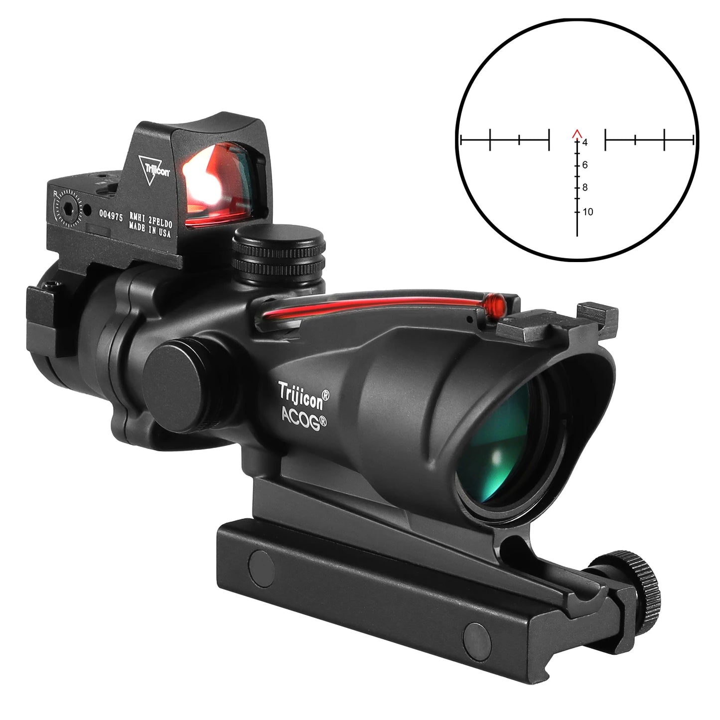 Nabila Adjustable Red Dot And 4x Scope For Hunting On 20mm Rail