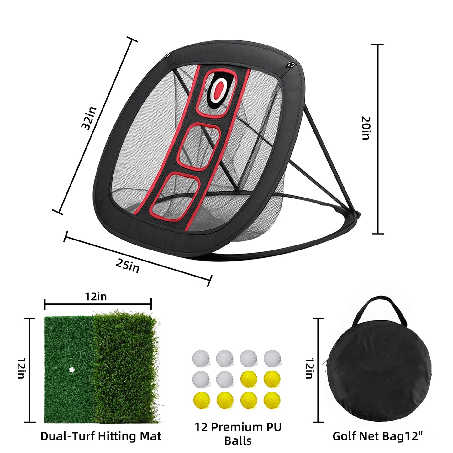 AESWGOF Golf Practice Net For Swing Training Indoor Netting