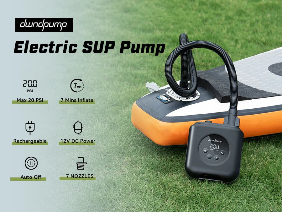 Electric Rechargeable SUP Pump for Paddle Boards and Kayaks