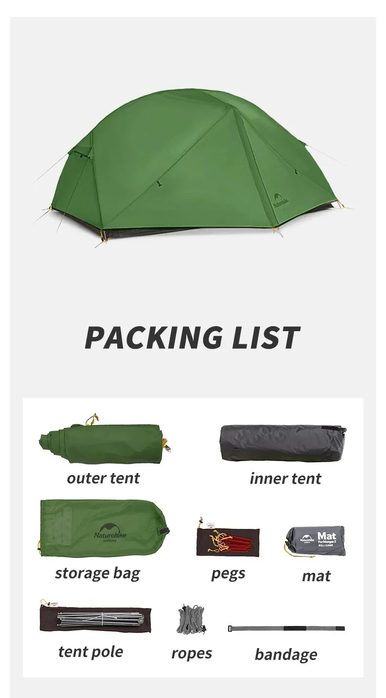 Naturehike Mongar Two Person Ultralight Camping Tent
