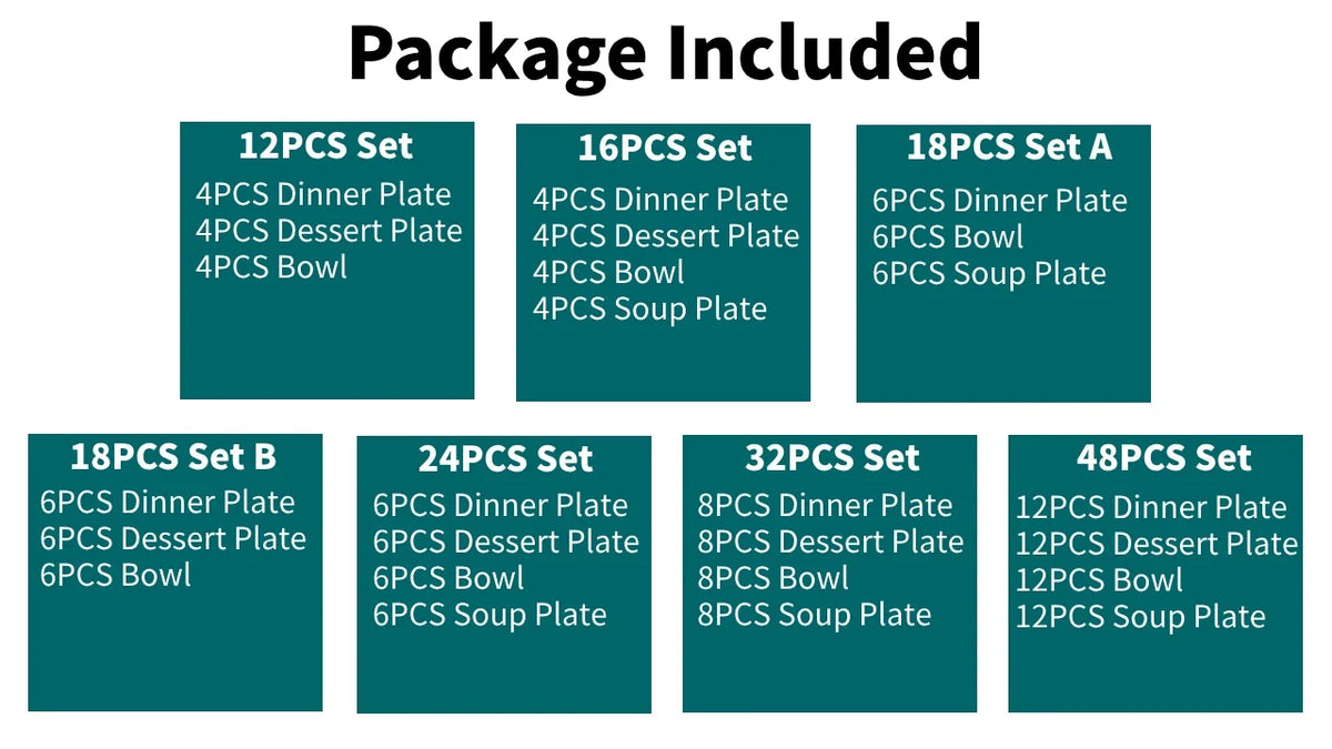 MALACASA Bohemian Ceramic Dinnerware Set with Plates and Bowls