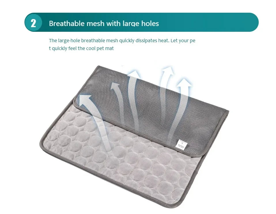 Dog Cooling Mat Self Cooling Pad For Pets Bed Cat Ice Pad