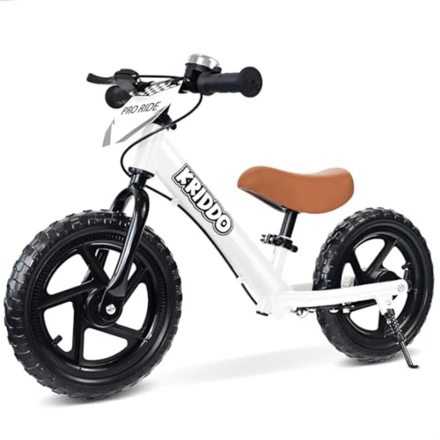 OLOEY Toddler Balance Bike with Hand Brake and Kickstand