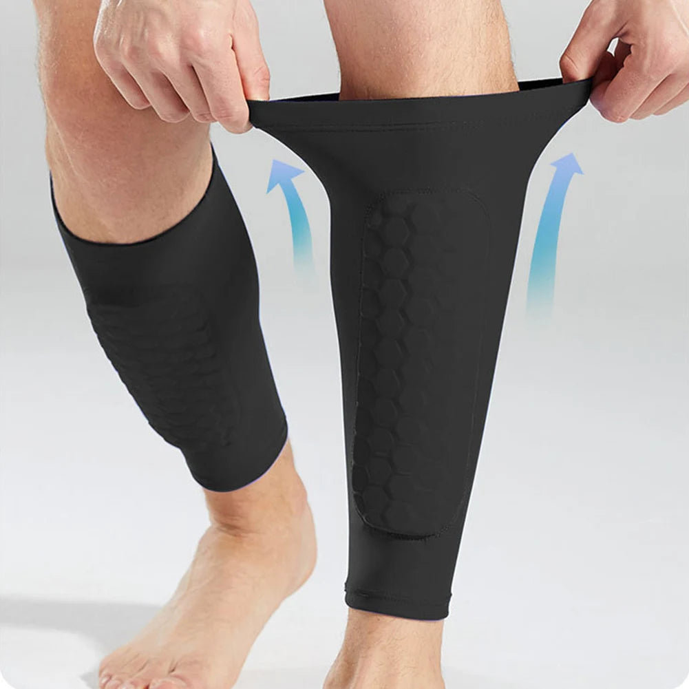 Soccer Shin Guards Calf Compression Sleeve Comfortable Sports Shin Splints Non Slip Leg Support Sleeve for Football Basketball