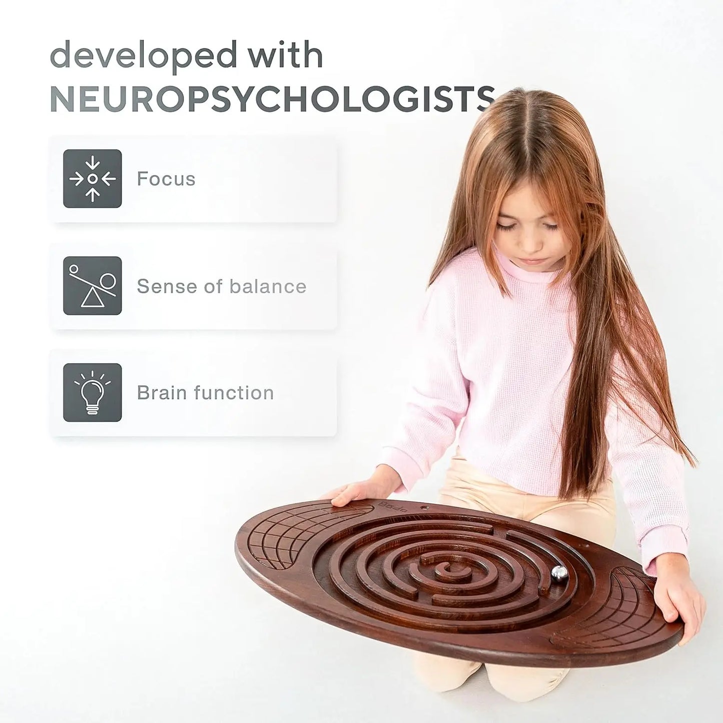 YTYIN Maze Balance Board Wood Wobble Training Platform
