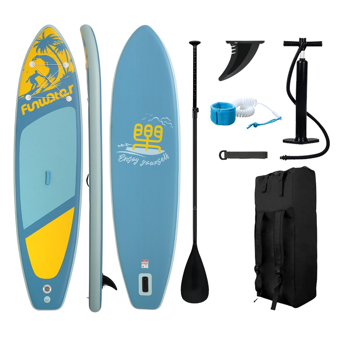 Funwater Inflatable Stand Up Paddle Board With Accessories