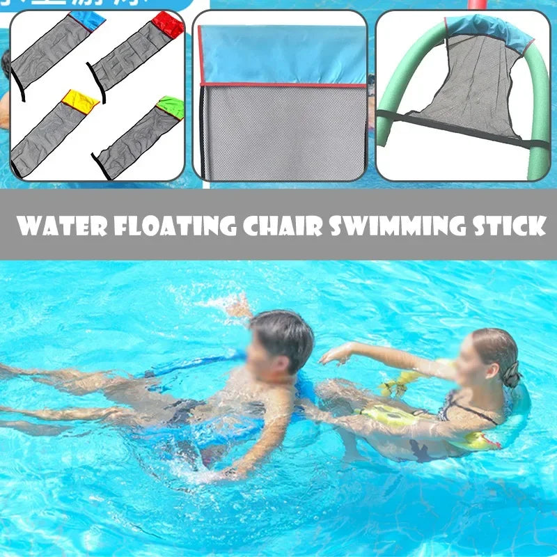 2024 Swimming Pool Mat Inflatable Floating Ring Hammock Water Pool Mattress Float Lounger Toys Swimming Pool Chair Swim Ring Bed