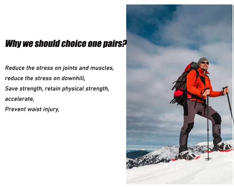 Okhaling Folding Carbon Fiber Trekking Poles For Outdoor Hiking