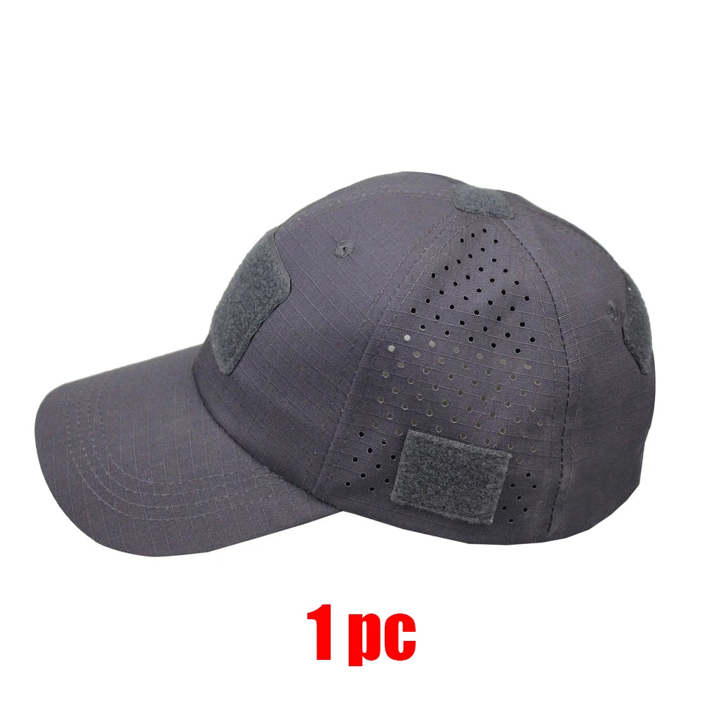 New Men Camouflage Baseball Cap Breathable Sunscreen Hat Outdoor Sports Hunting Hiking Camping Beach Fishing Sun Hat