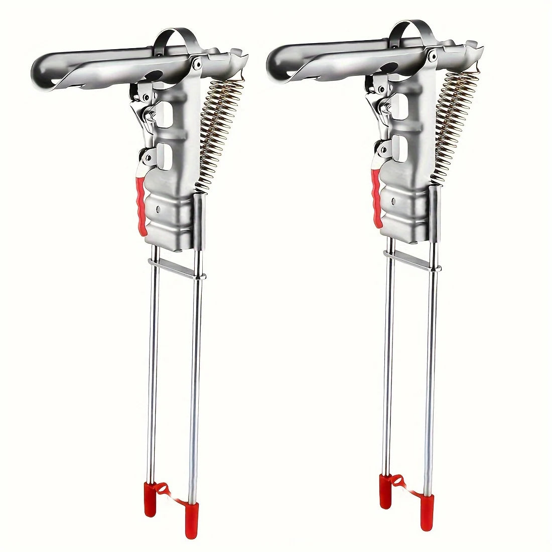 Automatic Spring Fishing Rod Holder Adjustable Folding Stainless Steel 2Pack