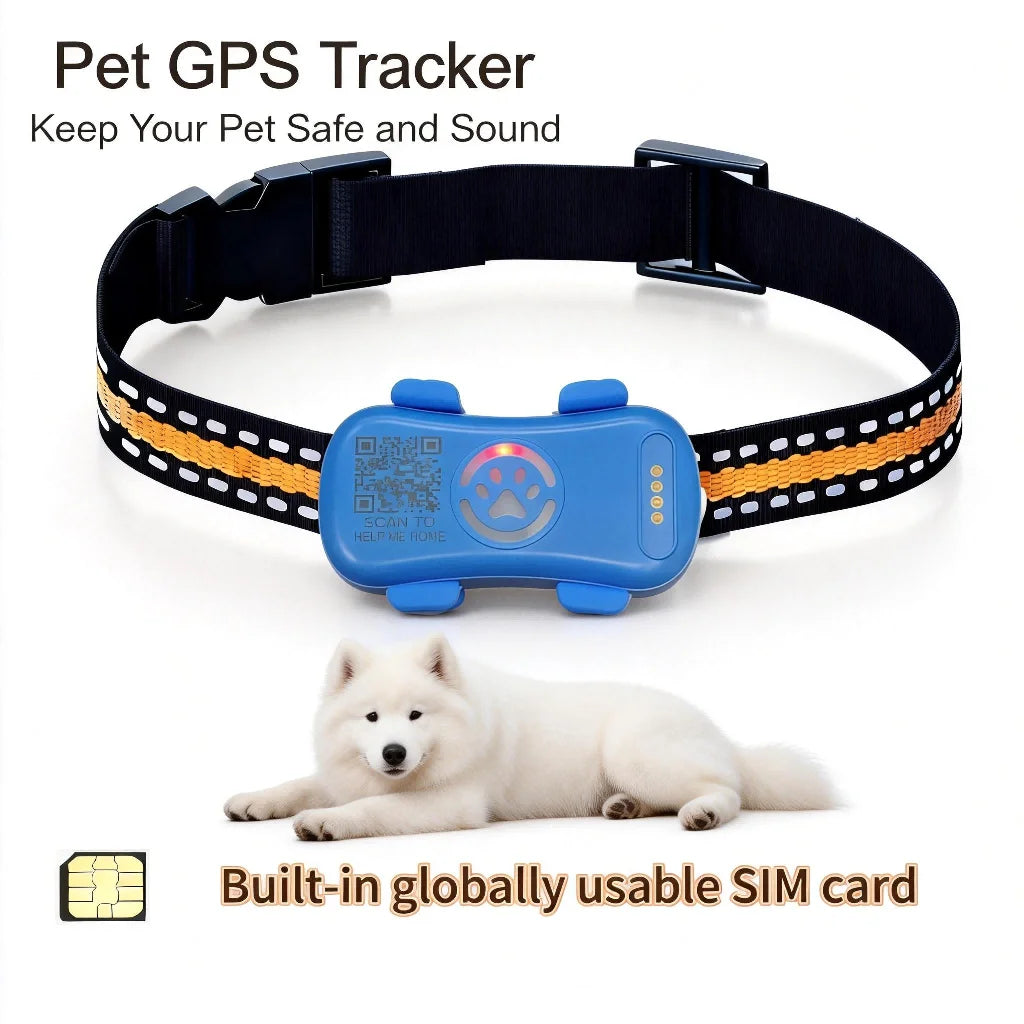 Wanwaytech GPS Pet Tracker For Dogs And Cats With Real-Time Tracking