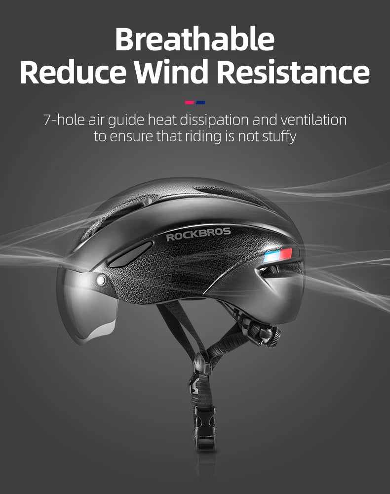 ROCKBROS Bike Helmet EPS Integrally Molded Breathable Lightweight Safety