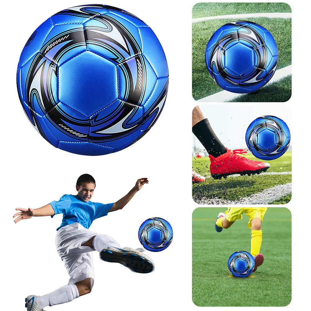 Size 5 Machine Stitched Football Waterproof Inflatable Sports Ball PVC Professional Soccer Ball for Sports Match Game