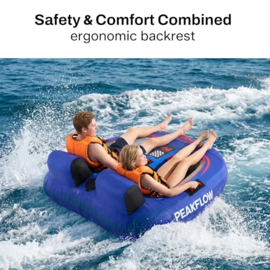 Towable Boat Tube for Two Persons Inflatable Water Tube