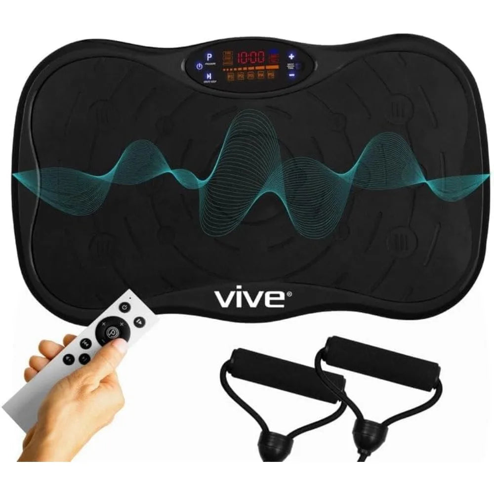 YTYIN Vibration Plate Exercise Machine With Resistance Bands