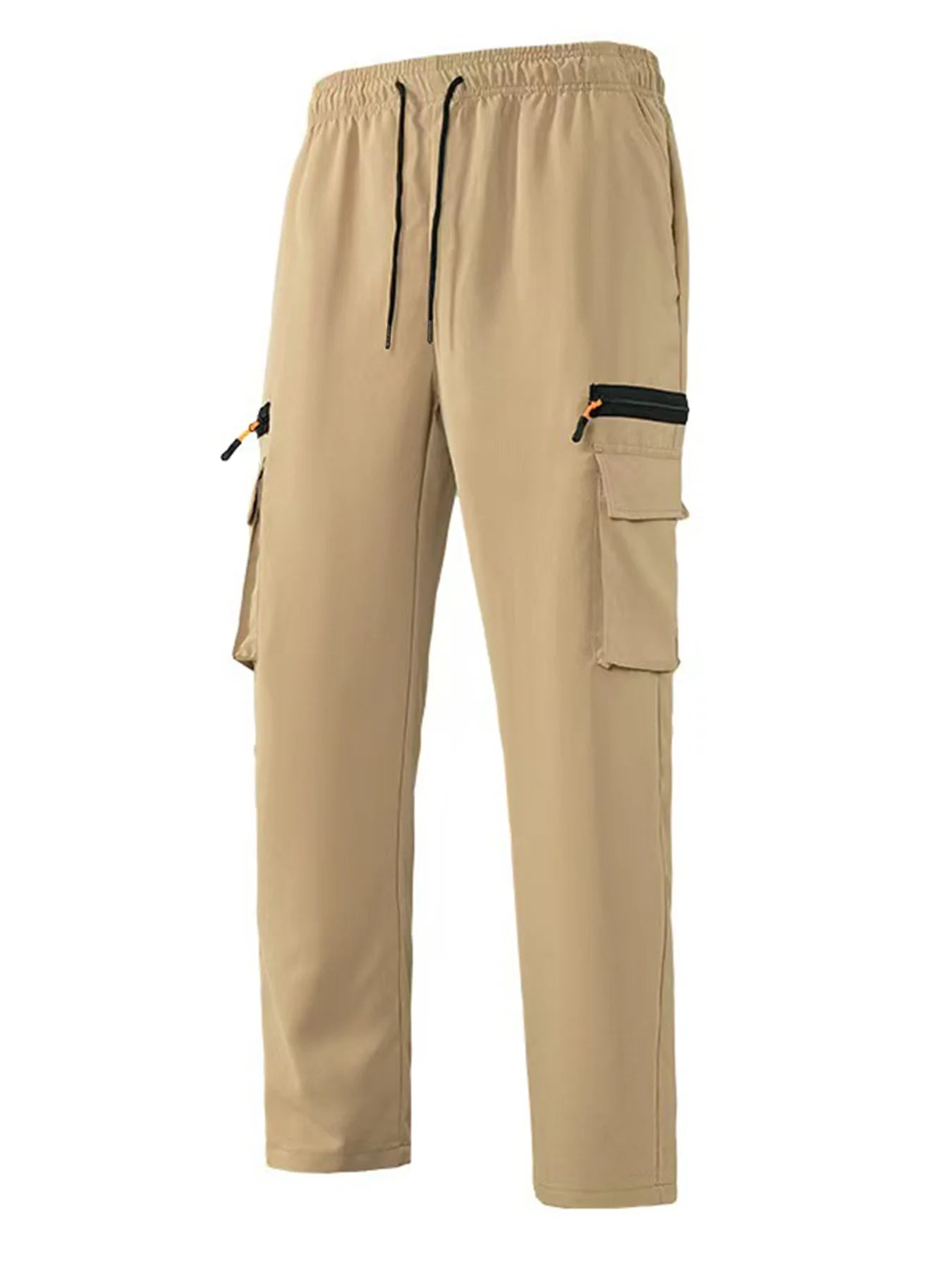 3-piece men's multi pocket work pants, spring and autumn casual sports pants, suitable for mountaineering, outdoor hiking, and travel