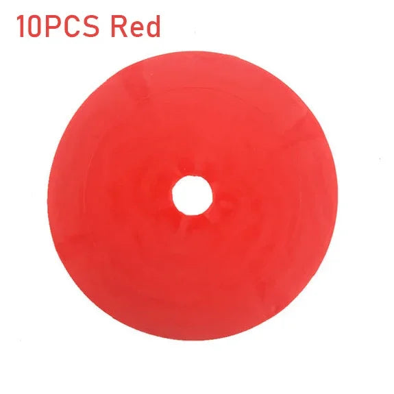 10 Pack Soccer Flat Cones Discs For Speed Agility Training