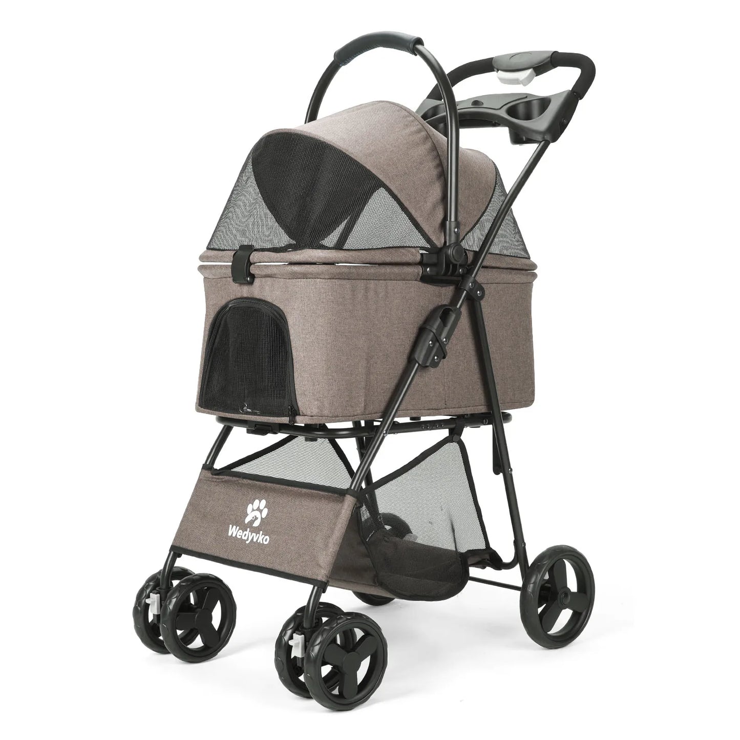 3 In 1 Pet Stroller With Removable Carrier For Small And Medium Dogs Cats