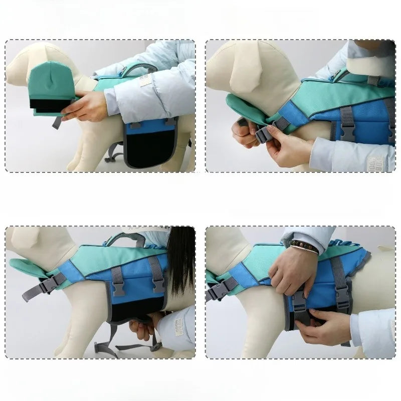 Dog Life Jacket For Summer Swimming And Surfing Water Safety Vest