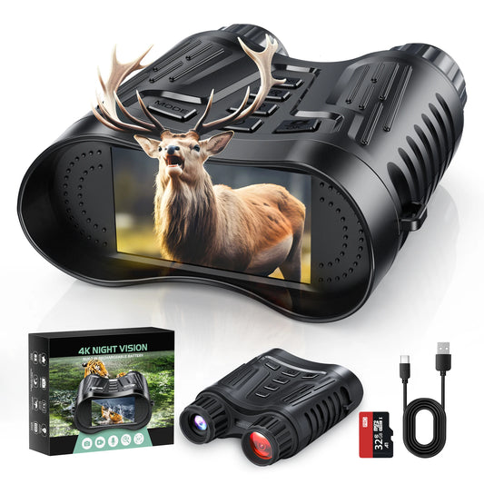 DIYIMIN Night Vision Binoculars 8x Digital Zoom IR Illuminator
