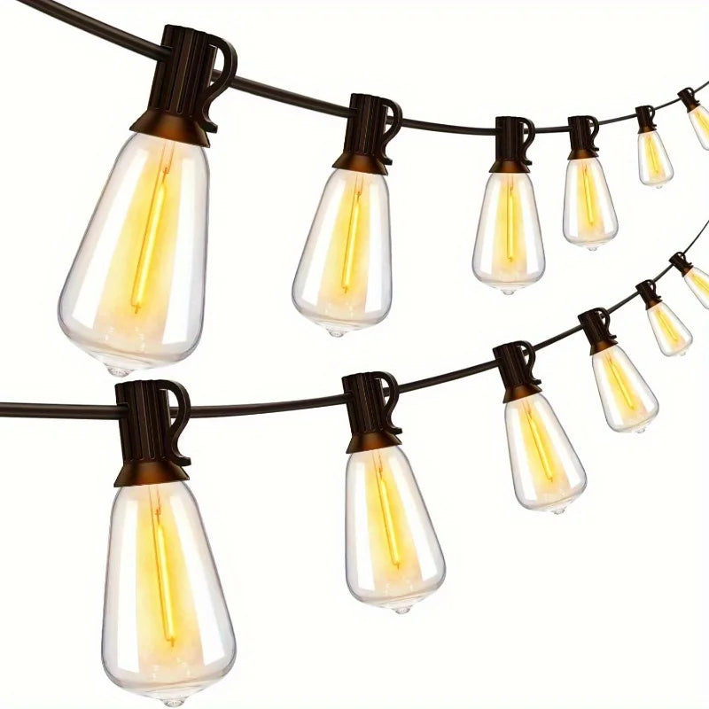 MIMIRGB Outdoor String Lights for Patio and Backyard Decor