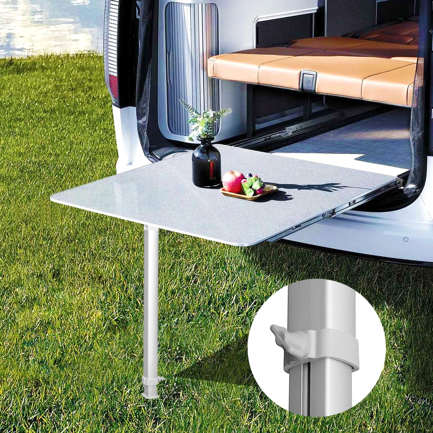 HWHongRV Folding Adjustable Telescoping RV Table Leg Aluminum Alloy