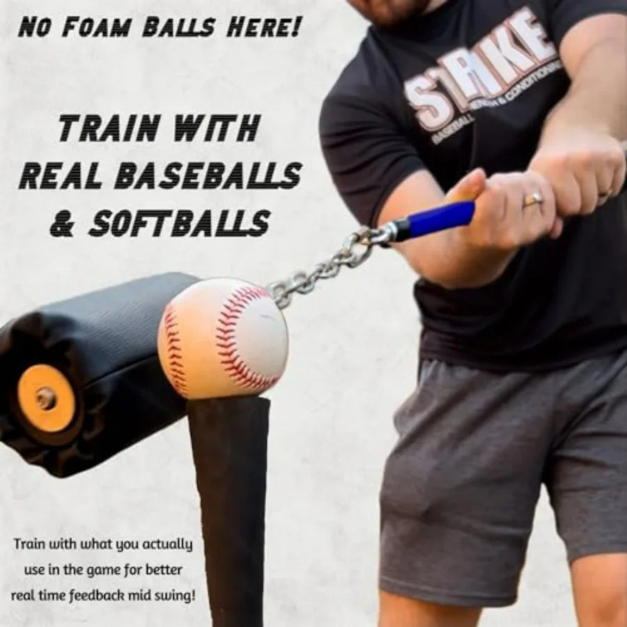 The Whip Bat 2.0 Baseball Softball Hitting Trainer for Swing Correction Using Real Balls Black and Red Fixes Casting Dropped Ha