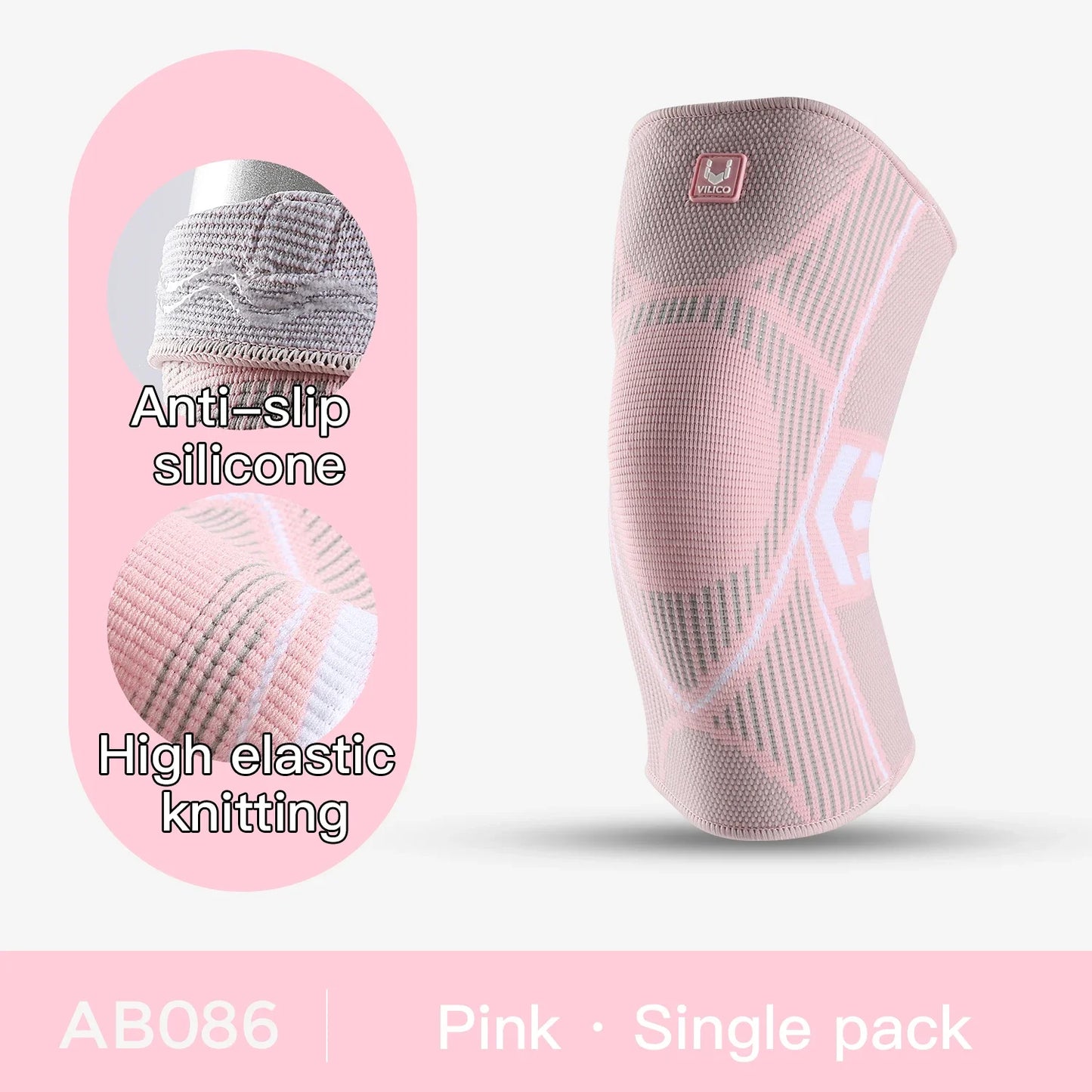 Lightweight Breathable Compression Knee Sleeve For Football Basketball