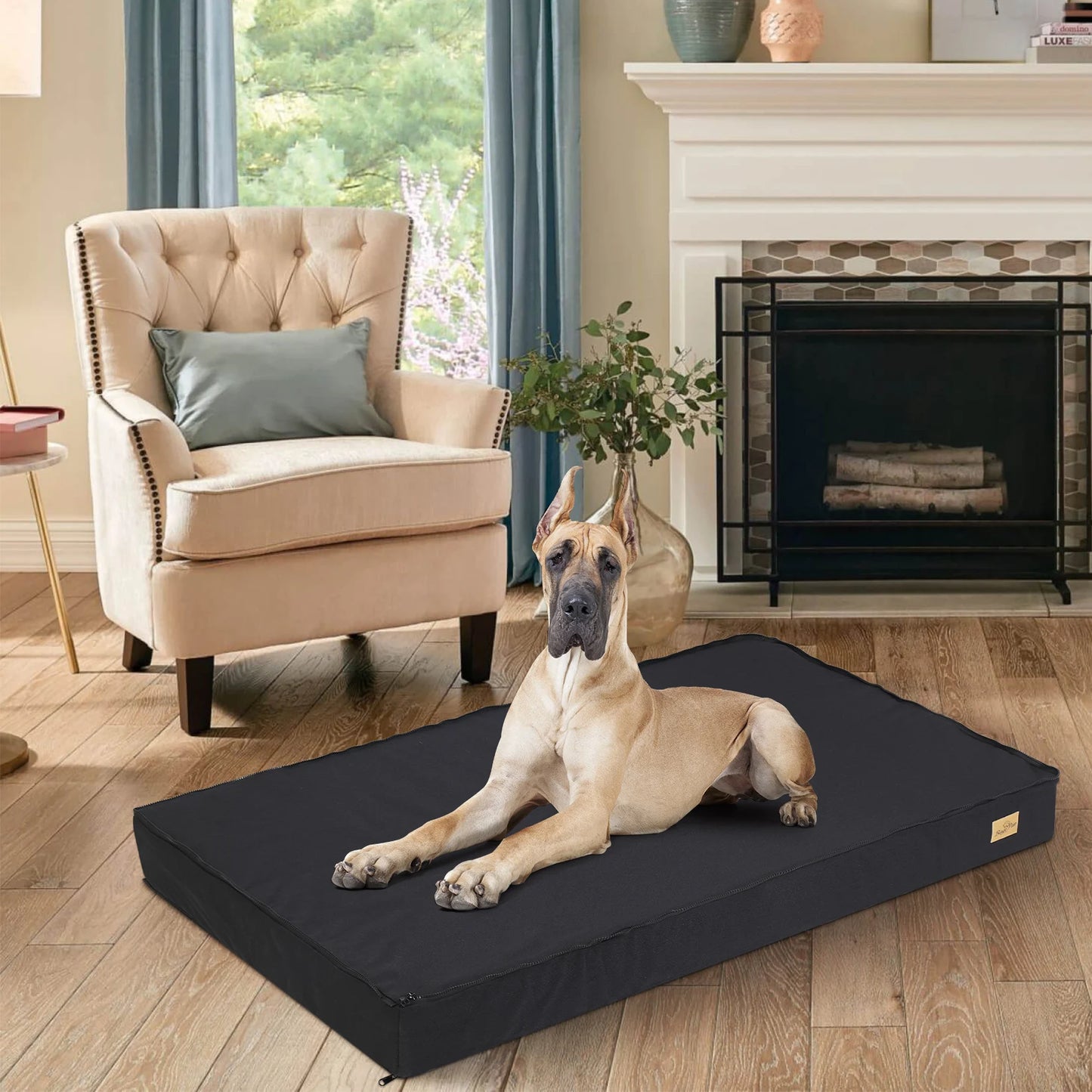 Dog Memory Foam Orthopedic Bed With Washable Waterproof Cover