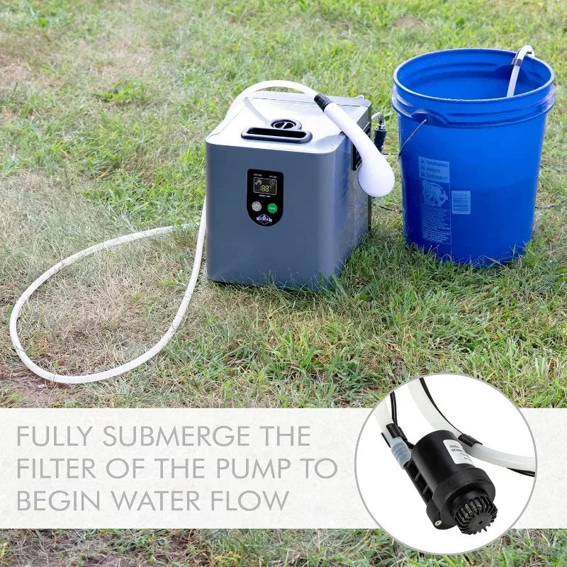 Portable Propane Water Heater And Shower Pump Outdoor Use