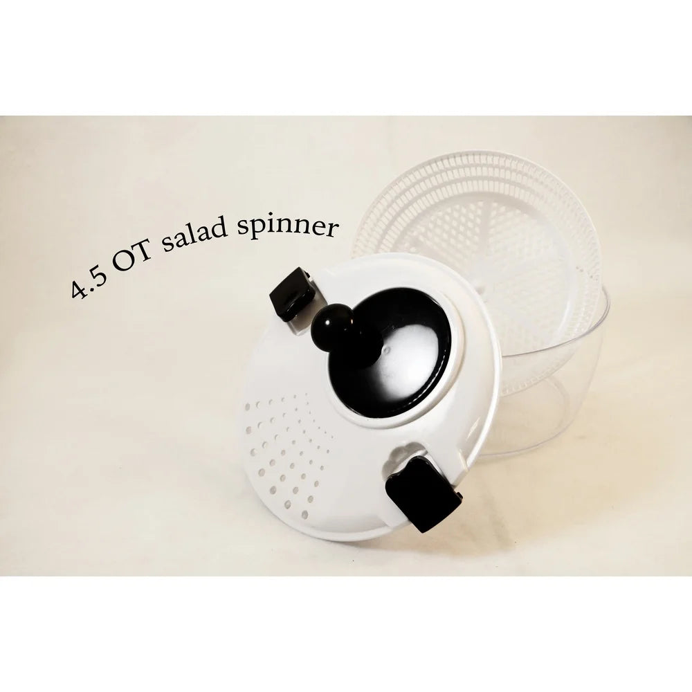 Salad Spinner with Locking Lid High Speed Knob Straining Bowl Colander Fruits and Vegetables Easy Salad Preparation