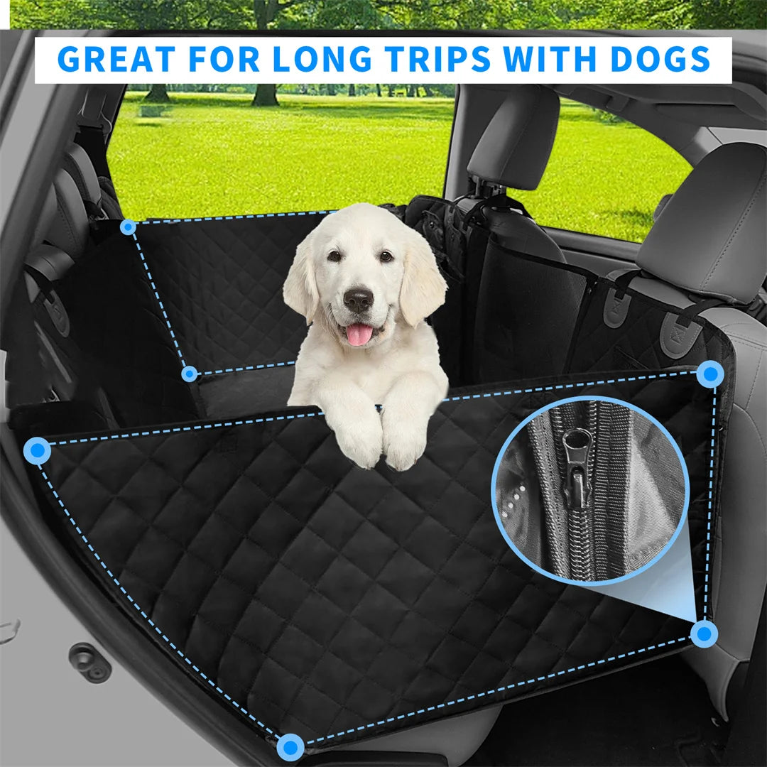 Waterproof Dog Car Seat Cover Seat Extender for Back Seat for Pet Travel Hammock in Cars Scratch-Proof