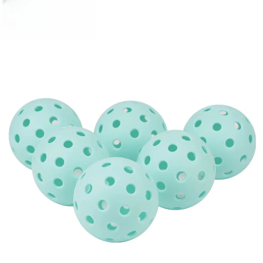 Joysent Durable Outdoor Pickleball Balls 40 Holes 74mm Training Paddle Ball TPE Plastic Competition Practice Light Blue