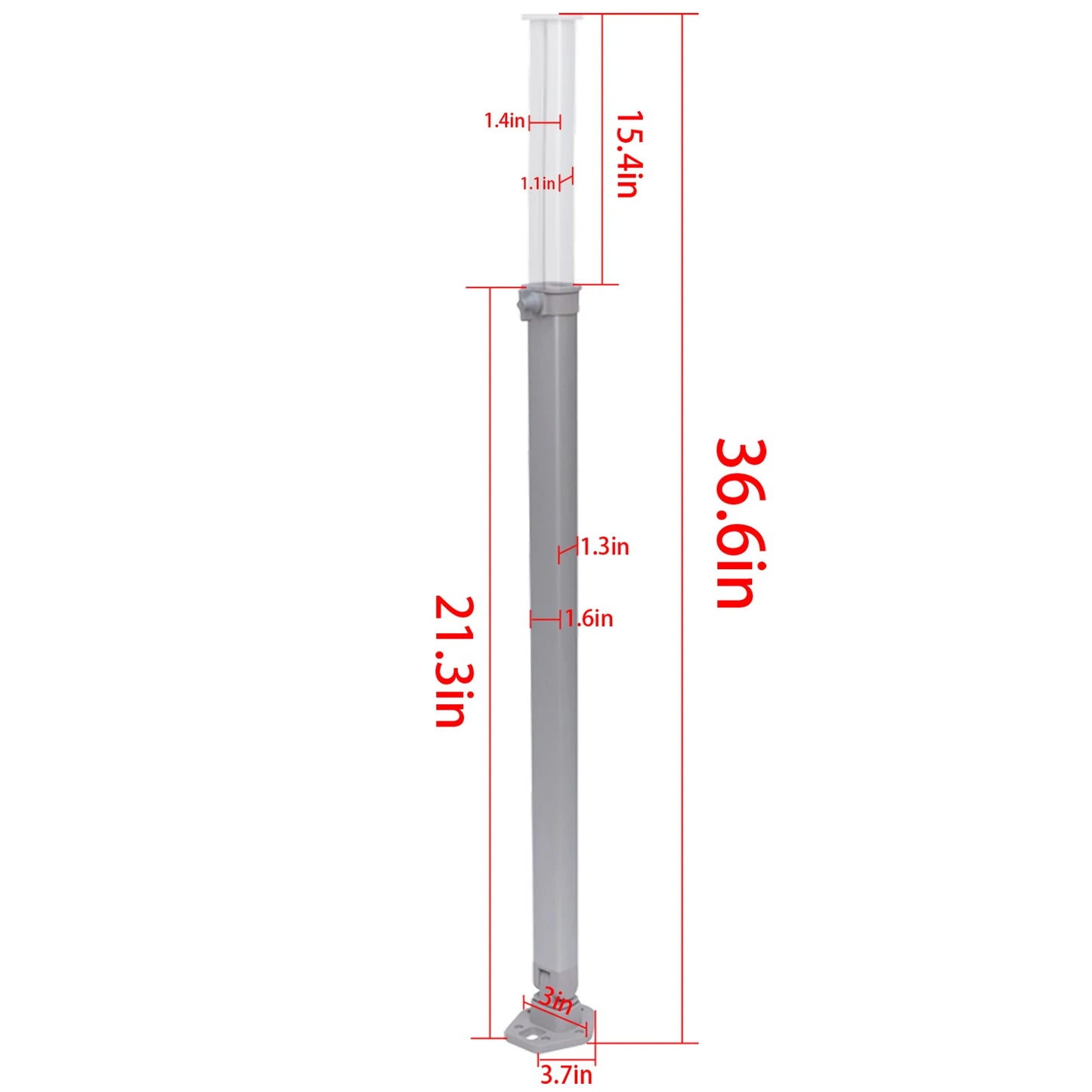HWHongRV Folding Adjustable Telescoping RV Table Leg Aluminum Alloy