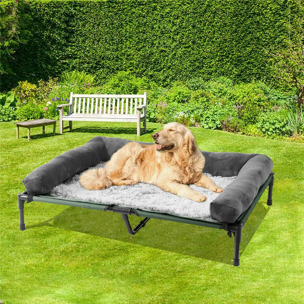 BINGOPAW Elevated Pet Bed Detachable Bolster For Dogs And Cats