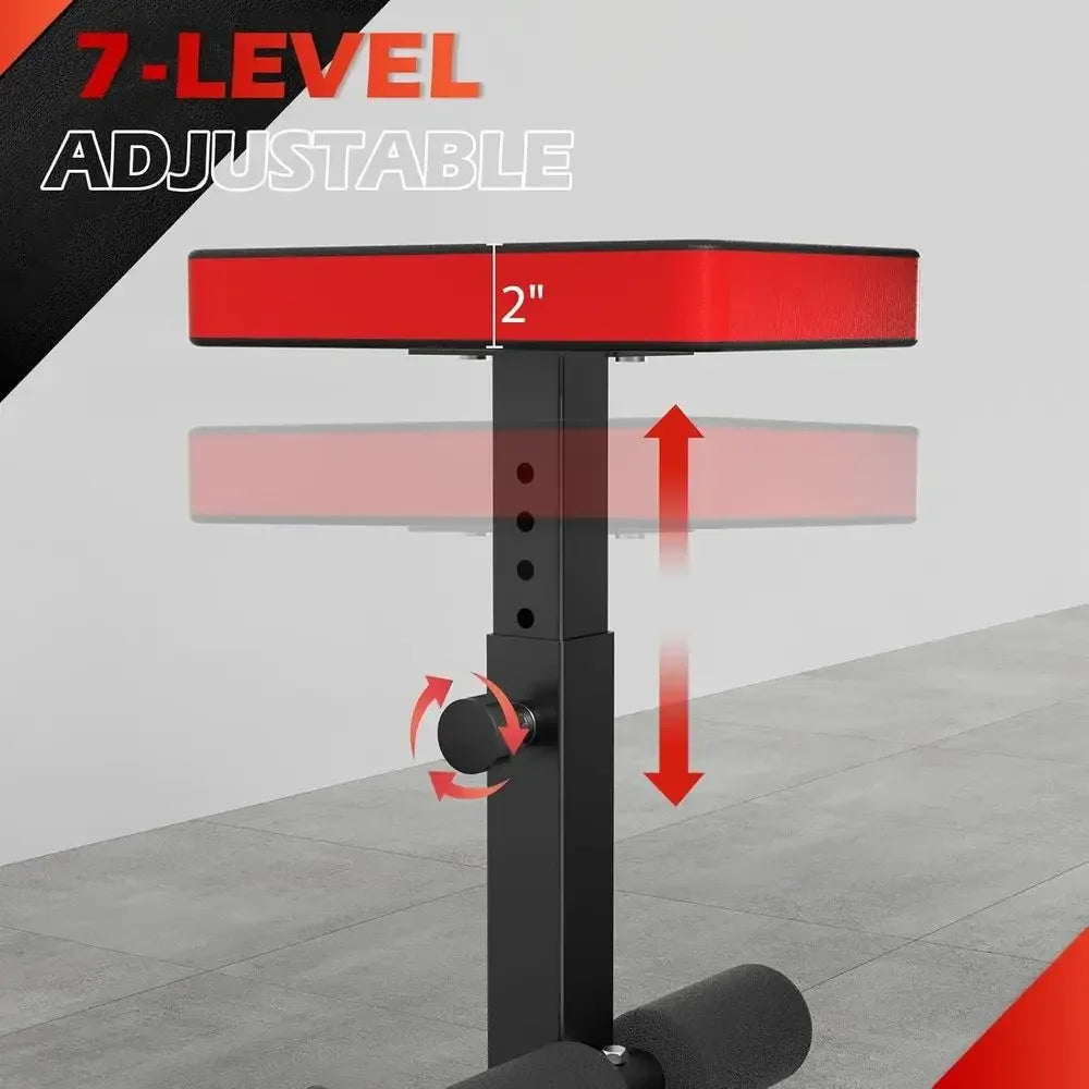 Upgraded Dual-Function Curl Machine with Pedal, Adjustable Seat, and Plate-Loaded Preacher Curl Bench for Home Gym Workouts