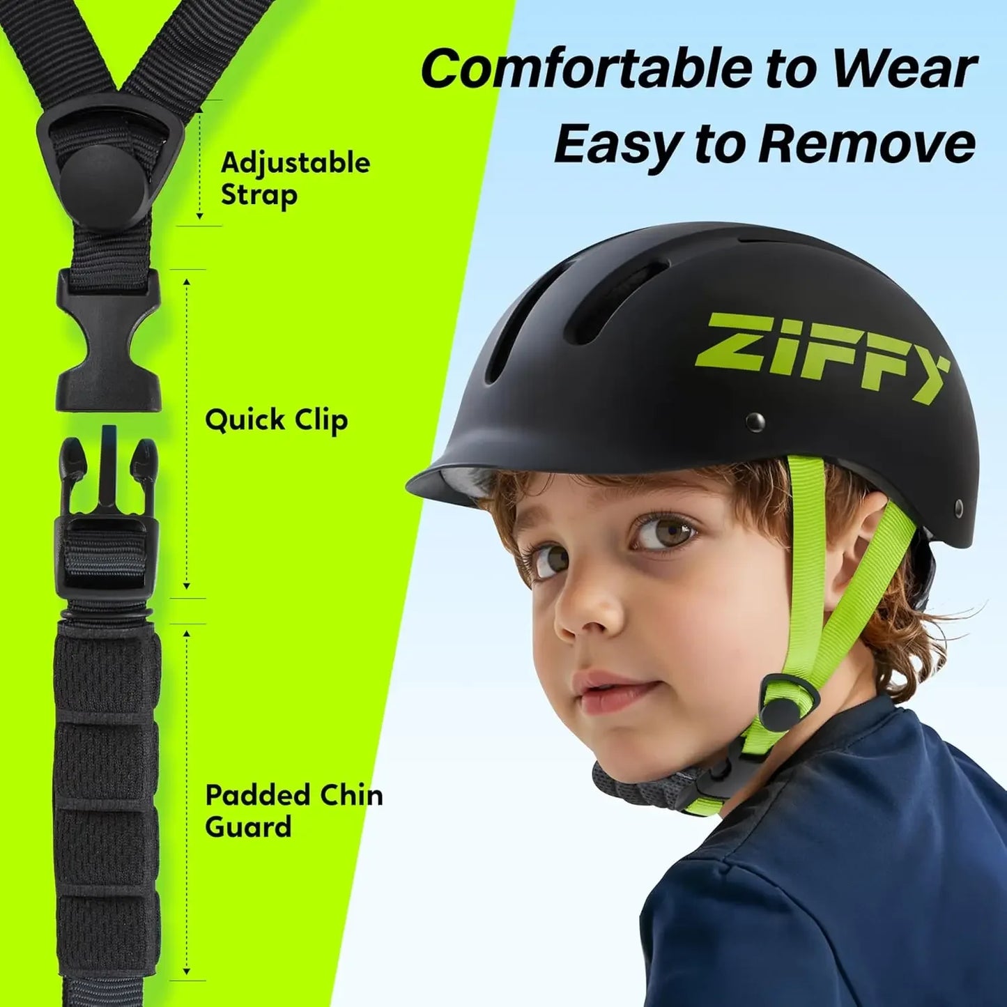 JOYFY Kids/Toddler Bike Helmet Adjustable Safety Certified Scooter Helmet for Boys Girls with Washable Inner Lining