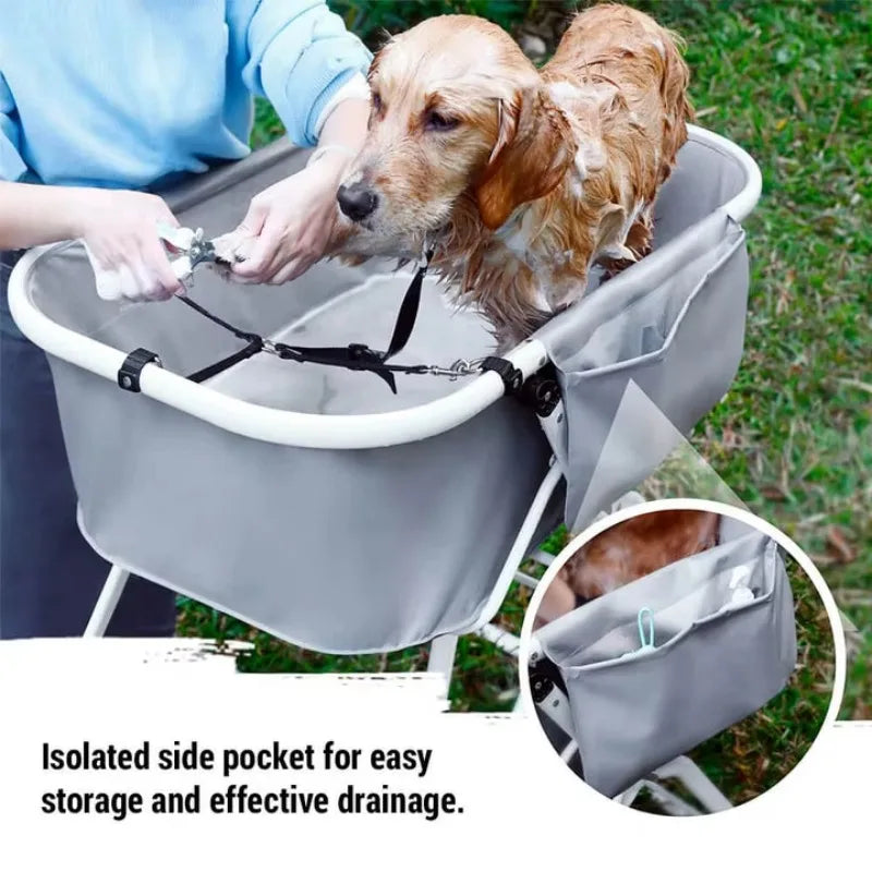 Foldable Elevated Dog Bath Tubs for Grooming and Bathing Station