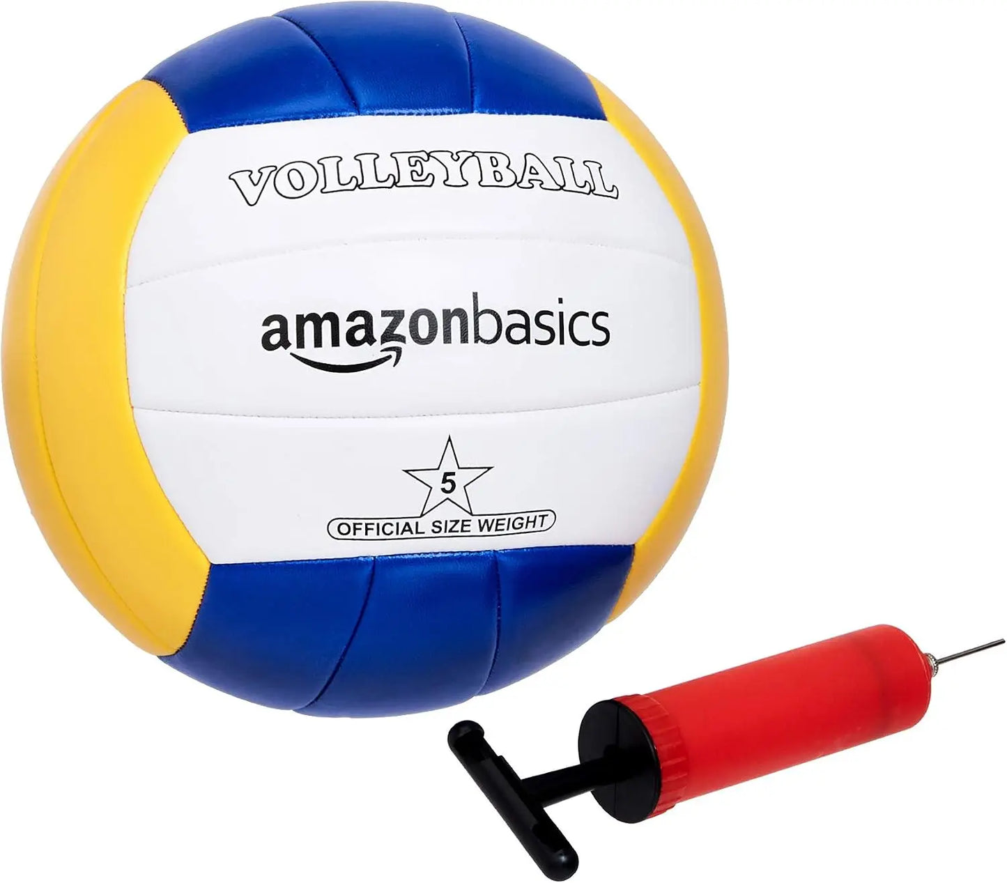 Portable Outdoor Volleyball & Badminton Combo Set with Poles & Bag