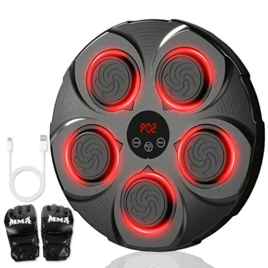 Wall Mounted Music Boxing Machine for Adults 2025 New Bluetooth Music Punching Machine with Gloves 9 Modes 9 Speed Boxing Equip
