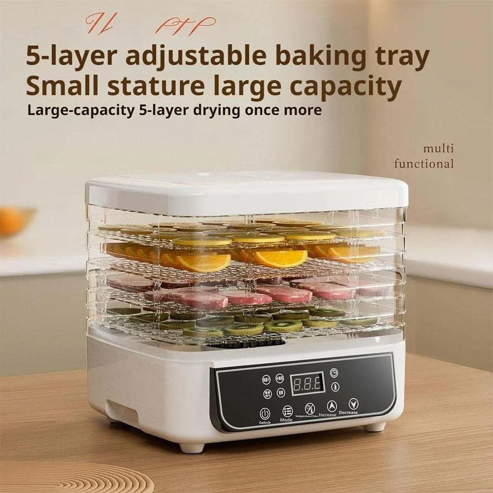 Household Food Dehydrator With Adjustable Temperature For Fruits And Vegetables