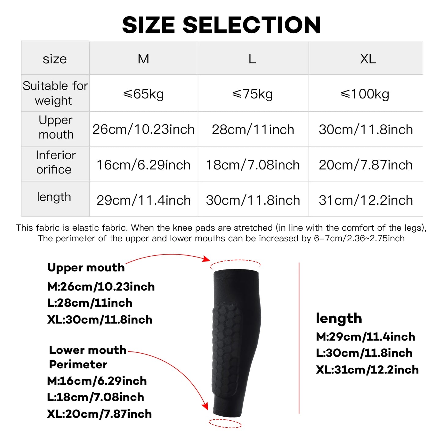 1Pcs Football Shin Guard Socks Sleeves with Foam,Calf Compression Sleeve Honeycomb Pads,Sports Legging & Soccer Equipment