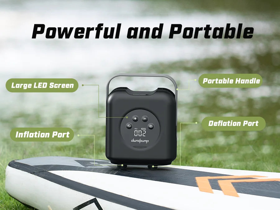 Electric Rechargeable SUP Pump for Paddle Boards and Kayaks